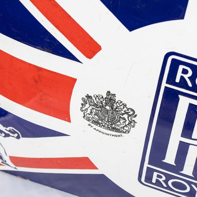 Enamel Rolls Royce Union Jack Sign For Sale - Image 11 of 12