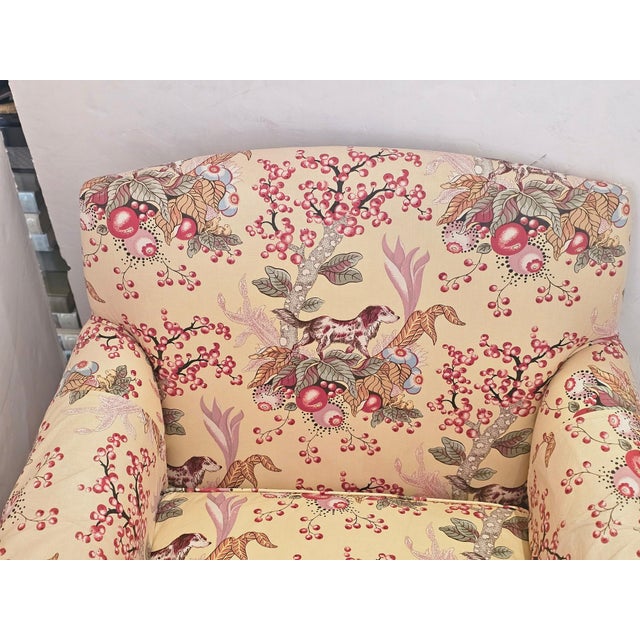 Chintz Upholstered Club Chairs- A Pair For Sale - Image 13 of 17