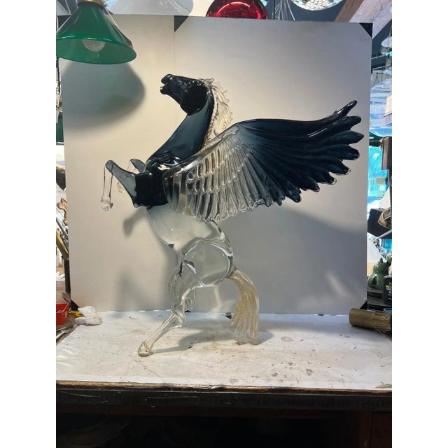 Pegasus Figure in Murano Glass, 2000s For Sale - Image 4 of 7