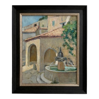 Early 1900s French Landscape Oil Painting For Sale
