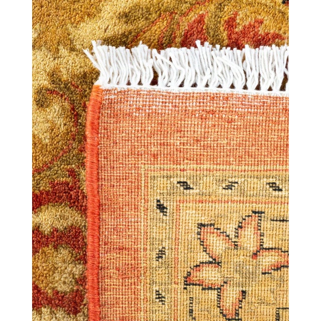 2000 - 2009 Mogul, One-of-a-Kind Hand-Knotted Area Rug - Orange, 8' 4" x 10' 1" For Sale - Image 5 of 8