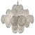 Vintage Italian Murano Chandelier with 36 White Disks, 1990s For Sale - Image 17 of 17