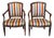 Pair of Late 18th Century Italian Carved Walnut Armchairs For Sale