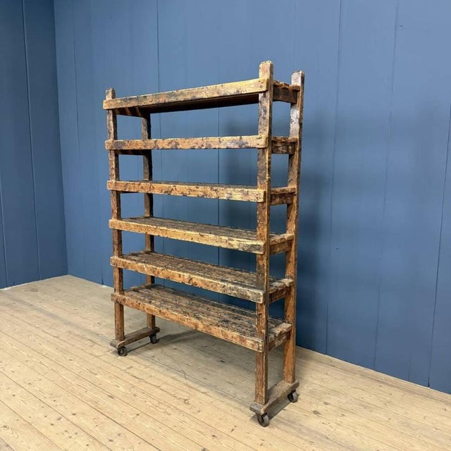 1920s Wooden Shoemaker's Rack, 1920s For Sale - Image 5 of 18