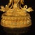 Vintage Gilt Bronze Figure of White Umbrella Goddess With Gemstone Inlay For Sale In Los Angeles - Image 6 of 9