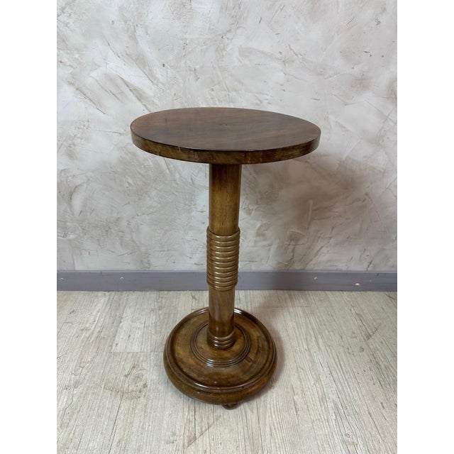 Vintage Walnut Side Table, 1940 For Sale - Image 3 of 8