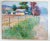 Contemporary Mid 20th Century Ben Konis Farmhouse Landscape Painting For Sale - Image 3 of 4