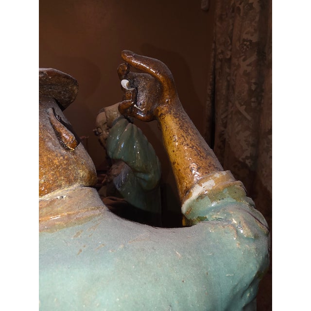 Large Early 20th C Shiwan Pottery Figures For Sale - Image 9 of 15