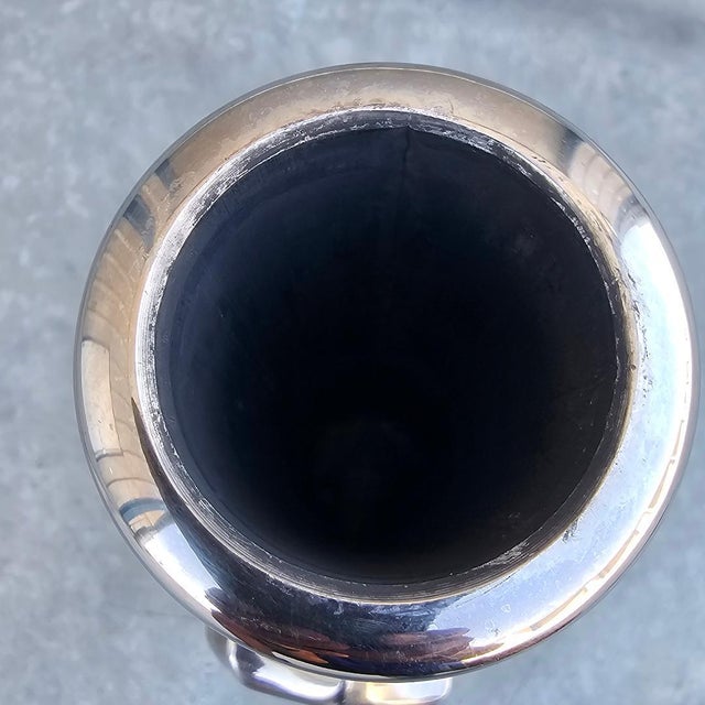 Mid-Century Modern Tuuci Free-Standing Galvanized Steel Round Master Umbrella Base Stand 130 Lb. For Sale - Image 3 of 12