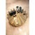 Metal Colletto Round Coffee Table in Powder-Coated Aluminum & Glass Top by Altreforme For Sale - Image 7 of 11