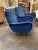 Mid-Century Modern Pair of Italian Mid-Century Navy Gio Ponti Style Chairs For Sale - Image 3 of 7