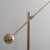 Metal Milan 1 Arm Brass Floor Lamp by Schwung For Sale - Image 7 of 9