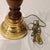 Mid 20th Century Vintage Traditional Wood Candlestick Desk Lamp With a Brass Base Finish For Sale - Image 5 of 11