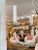 1950s Shabby Chic White and Gold Washed Chandelier For Sale - Image 10 of 12