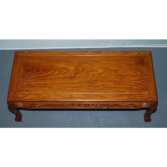 Vintage Oriental Chinese Cabriole Paw Feet with Carved Dragon Design For Sale - Image 9 of 16