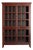 Crate & Barrel Rojo Solid Sheesham Wood Glass Door Cabinet For Sale