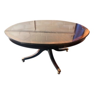 Smith & Watson Mahogany Radial Jupe Expansion Round Dining Table For Sale