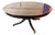 Smith & Watson Mahogany Radial Jupe Expansion Round Dining Table For Sale