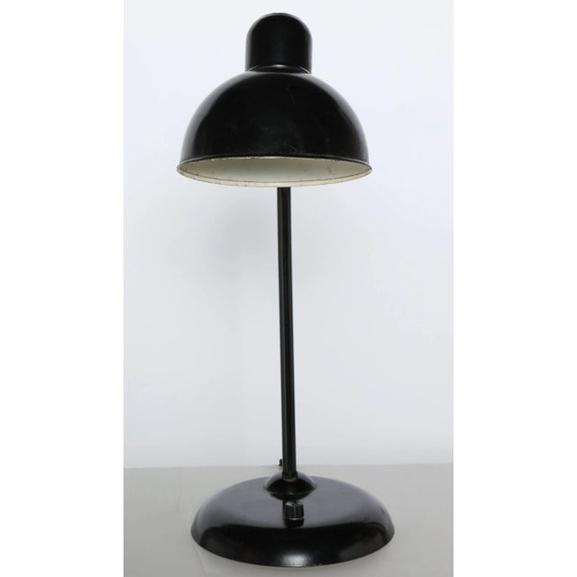 Christian Dell for Kaiser "Idell" #6556 Black Table Lamps, 1930s - a Pair For Sale - Image 10 of 12