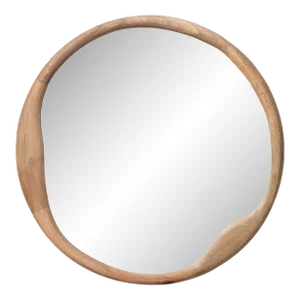 Jamie Young Organic Round Mirror in Mango Wood