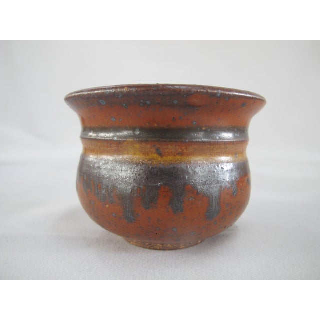 Mid 20th Century Wally Schwab Pacific Nw Stoneware Studio Pottery Small Pot or Punch Cup Set of 8 For Sale - Image 9 of 12