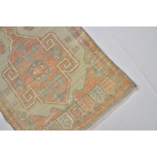 1960s Small Oushak Anatolian Carpet For Sale - Image 4 of 10