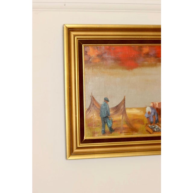 Kai Morten Glud, Sea View, 1950s, Oil on Canvas, Framed For Sale - Image 6 of 10