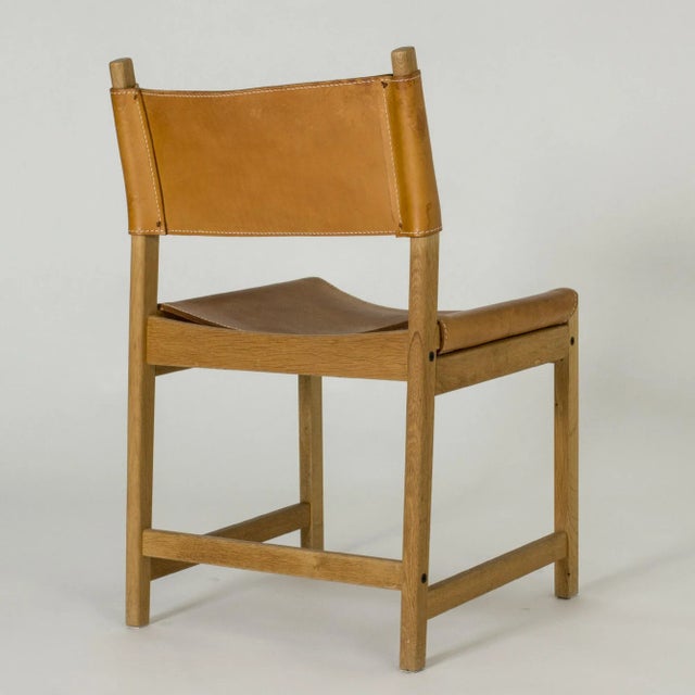 Kurt Østervig Oak & Leather Chair by Kurt Østervig for Sibast For Sale - Image 4 of 9