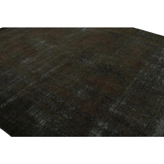 Traditional Vintage Persian Rug in Brown and Black, From Rug & Kilim For Sale - Image 3 of 6