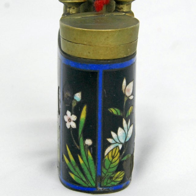 Chinese Cloisonne Pipe With Script and Fittings Late 19th Century For Sale - Image 10 of 17