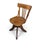 19th Century Oak Ships Swivel Chair with Adjustable Height, 1890 For Sale - Image 4 of 9