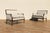 Textile Pair of Antique French Louis XVI Style Upholstered Loveseats, Circa 1950s For Sale - Image 7 of 18