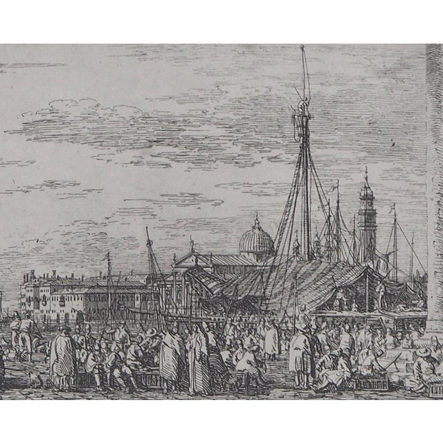 Giovanni Antonio Canal, The Market on the Mole in Venice, 1975, Photogravure For Sale - Image 6 of 7