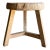 Vintage Elm Wood Wheel Table in Natural Finish For Sale