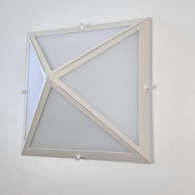 1970s Pyramid-Shaped Wall Light from Glashütte Limburg, 1970s For Sale - Image 5 of 17