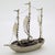 Italian Vintage Italian Handmade Genuine Silver Galleon Sailing Ship Large Figurine, Made in Tuscany in 1991 For Sale - Image 3 of 13