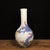 White Vintage Painted White Glass Vase With Double Dragon Chasing Pearl Motif For Sale - Image 8 of 9