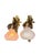 1900 Art Nouveau Brass and Copper Sconces With Antique Floral Irridescent Shades #2618 - a Pair For Sale - Image 12 of 14