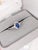 Ceylon Sapphire Ring W Earth Mined Diamonds in Solid 14k White Gold Oval 6x4mm, Size 6.75 For Sale - Image 9 of 10