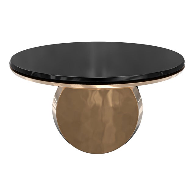 "Château" Round Table with Bronze and Stainless Steel, Handmade Bizimyer Furniture. Unmatched. Unrivalled. Designed by...
