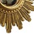 Plastic Small Sunburst Mirror in Gold, 1960s For Sale - Image 7 of 15