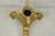 Gold Vintage Baroque Style Gold Cast Aluminum Metal Tripod Pedestal Table Base For Sale - Image 8 of 11