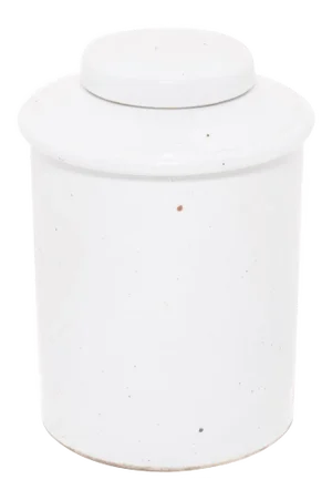 Chinese White Glazed Tea Leaf Jar