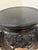 Mid 20th Century Vintage Mid 20th Century Asian Hand-Carved Ebonized Wood Plant Stand / Accent Stool / Side Table For Sale - Image 5 of 12