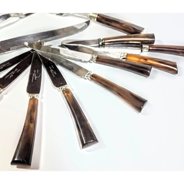 Metal Bakelite Knife Set of 12 For Sale - Image 7 of 8