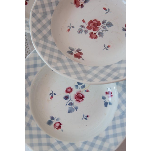 Vintage Deep Plates in Digoin Earthenware, 1960s, Set of 10 For Sale - Image 7 of 10