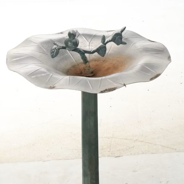 Infuse your garden or courtyard with classical romance with this striking cast iron bird bath. Designed in the shape of an...