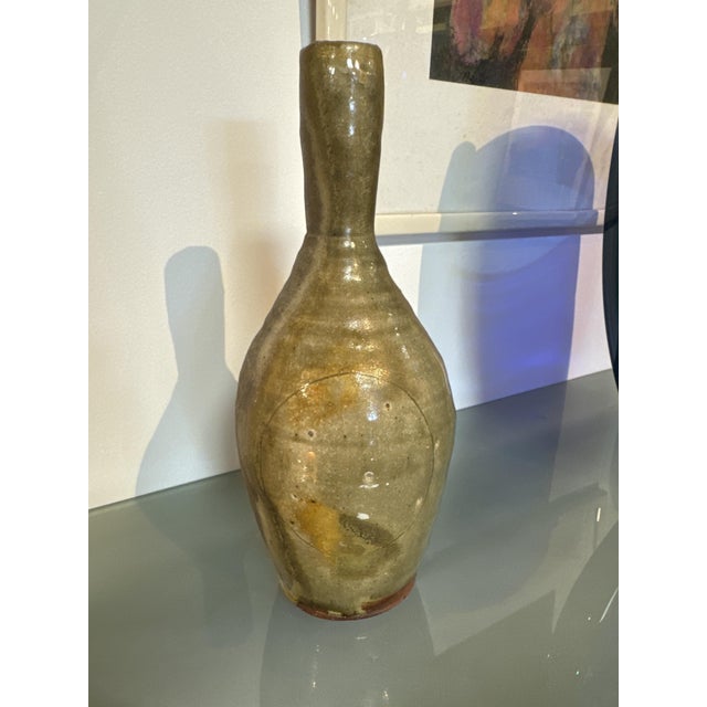 1960s Enameled Stoneware Vase by Justin Dutel from Atelier De La Borne For Sale - Image 5 of 6