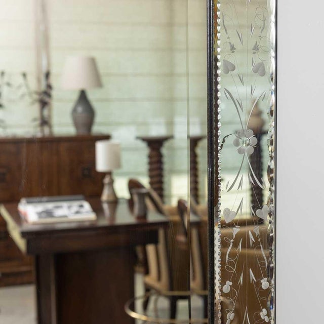1930s French Venetian Etched Mirror For Sale - Image 15 of 15