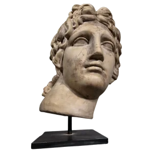 Decorative Head of Apollo, 1950, Stone